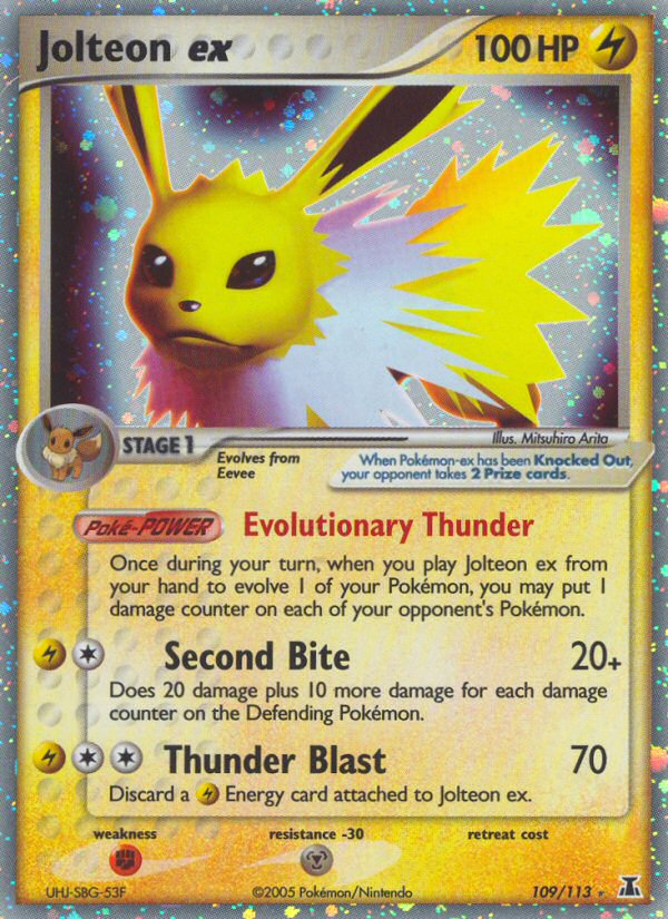 Jolteon ex (109/113) [EX: Delta Species] | Tables and Towers