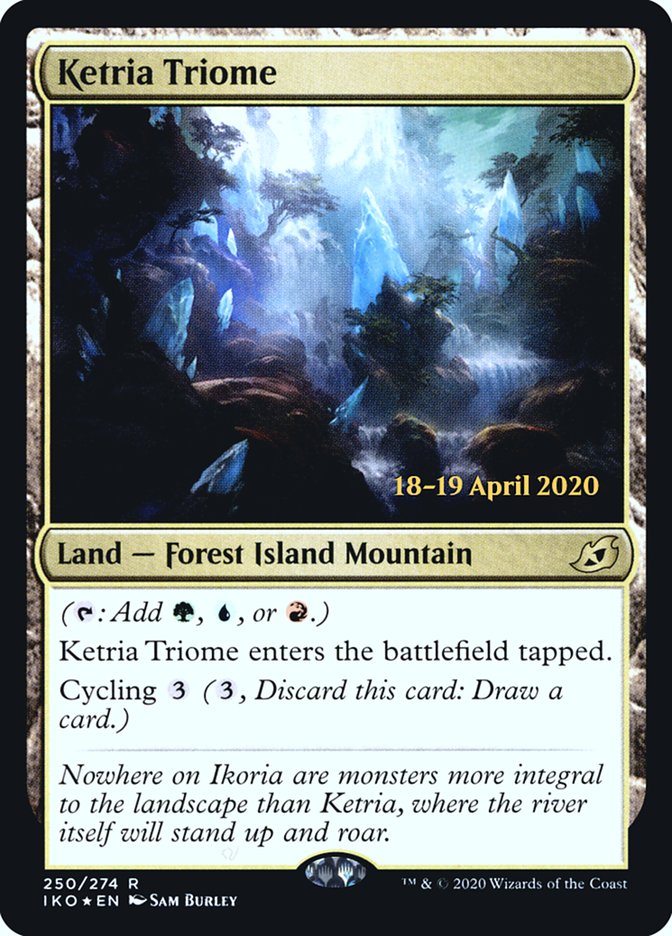 Ketria Triome [Ikoria: Lair of Behemoths Prerelease Promos] | Tables and Towers