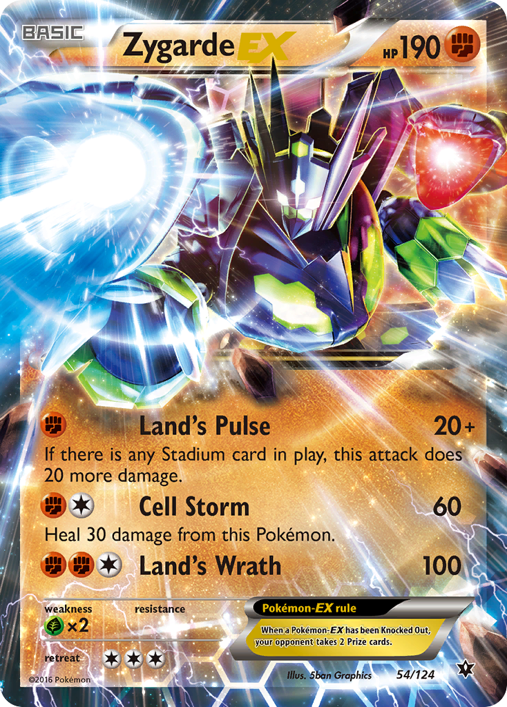 Zygarde EX (54/124) [XY: Fates Collide] | Tables and Towers