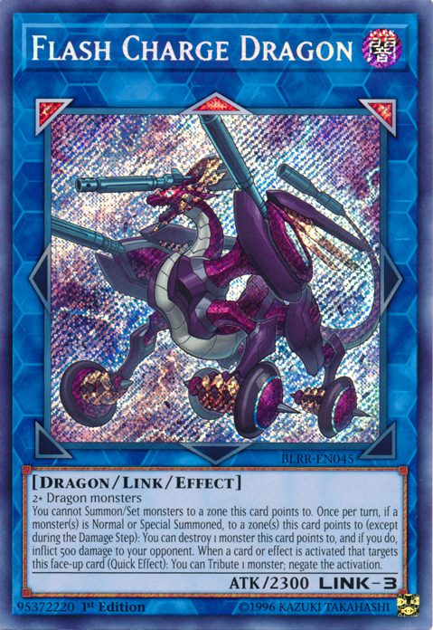 Flash Charge Dragon [BLRR-EN045] Secret Rare | Tables and Towers