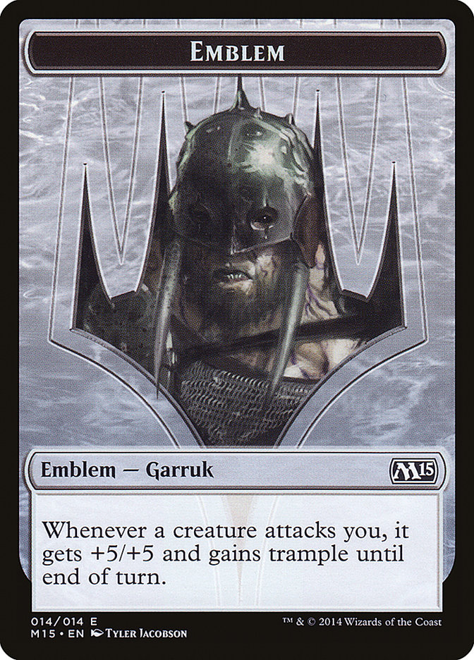 Garruk, Apex Predator Emblem [Magic 2015 Tokens] | Tables and Towers