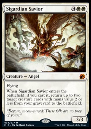 Sigardian Savior (Promo Pack) [Innistrad: Midnight Hunt Promos] | Tables and Towers