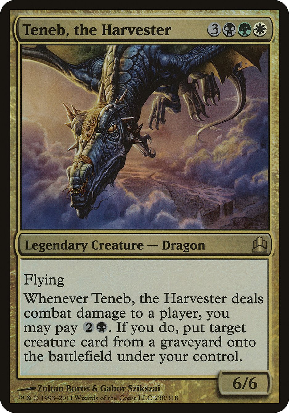 Teneb, the Harvester (Oversized) [Commander 2011 Oversized] | Tables and Towers