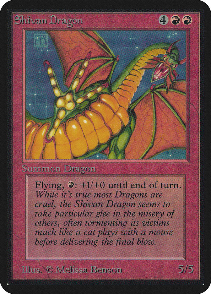 Shivan Dragon [Alpha Edition] | Tables and Towers