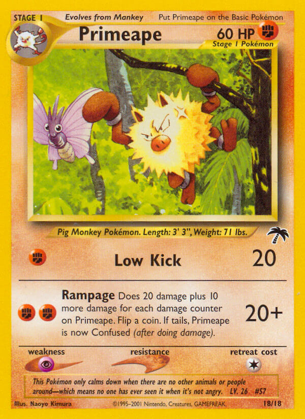 Primeape (18/18) [Southern Islands] | Tables and Towers