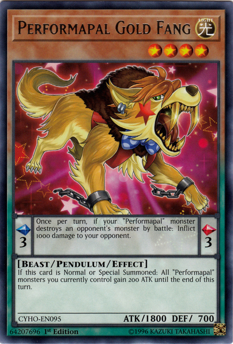 Performapal Gold Fang [CYHO-EN095] Rare | Tables and Towers