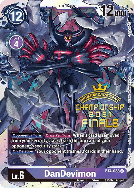 DanDevimon [BT4-088] (2021 Championship Finals Event Pack Alt-Art Gold Stamp Set) [Great Legend Promos] | Tables and Towers