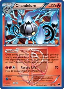 Chandelure (16/116) (Theme Deck Exclusive) [Black & White: Plasma Freeze] | Tables and Towers