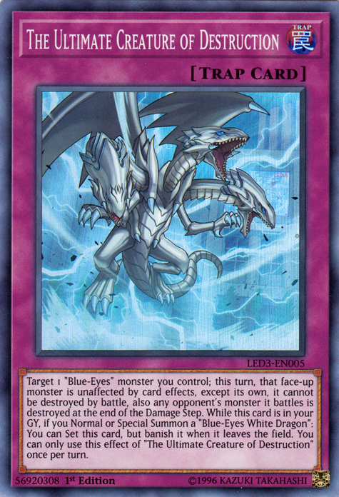 The Ultimate Creature of Destruction [LED3-EN005] Super Rare | Tables and Towers