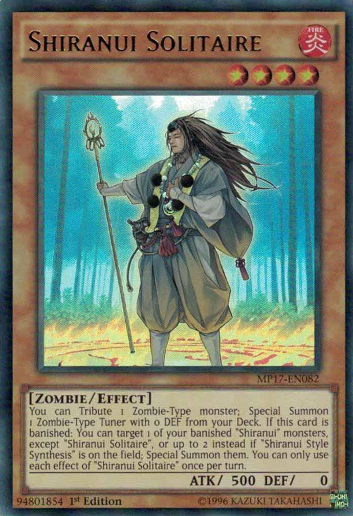 Shiranui Solitaire [MP17-EN082] Ultra Rare | Tables and Towers