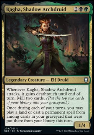 Kagha, Shadow Archdruid [Commander Legends: Battle for Baldur's Gate] | Tables and Towers