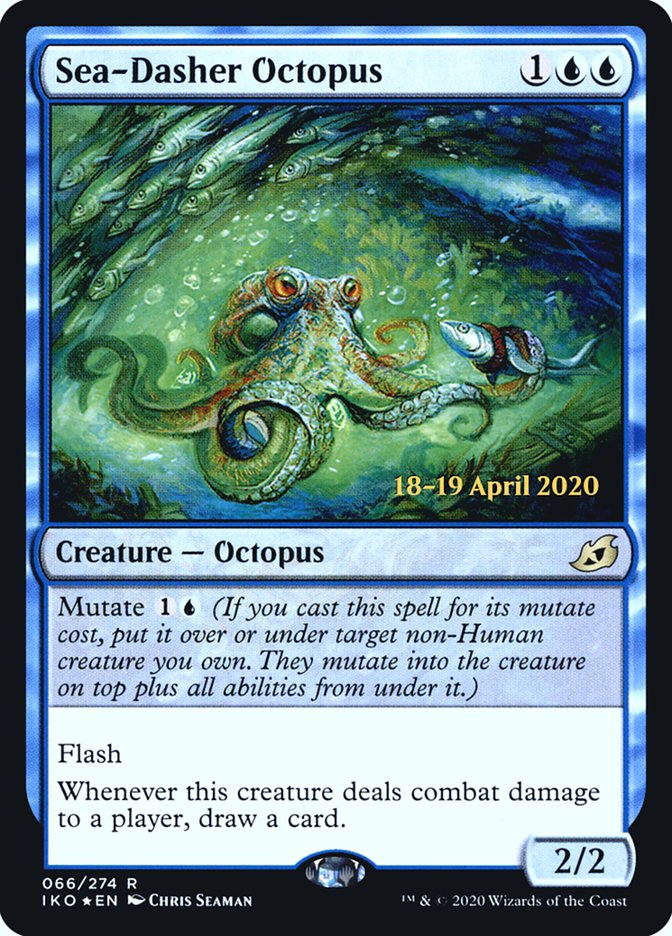 Sea-Dasher Octopus [Ikoria: Lair of Behemoths Prerelease Promos] | Tables and Towers