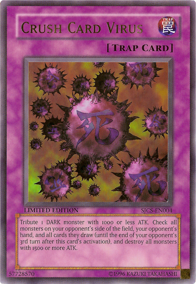 Crush Card Virus [SJCS-EN004] Ultra Rare | Tables and Towers