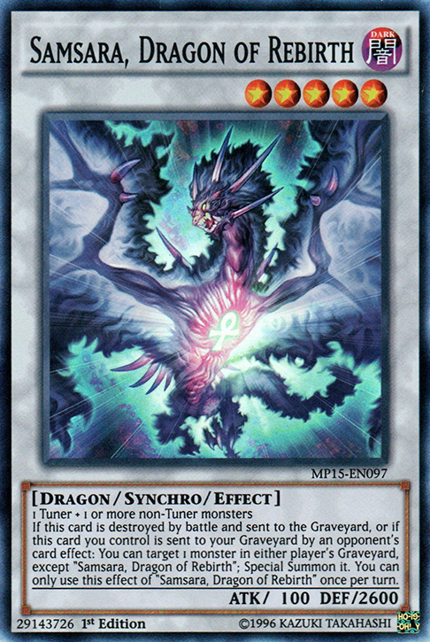 Samsara, Dragon of Rebirth [MP15-EN097] Super Rare | Tables and Towers