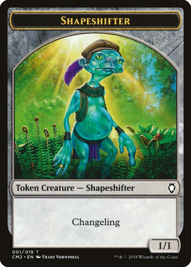 Shapeshifter Token [Commander Anthology Volume II Tokens] | Tables and Towers