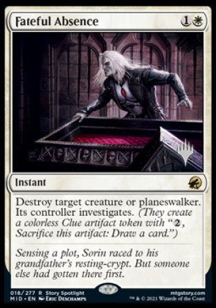 Fateful Absence (Promo Pack) [Innistrad: Midnight Hunt Promos] | Tables and Towers