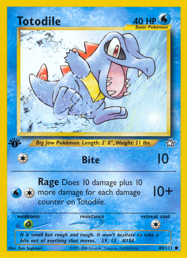 Totodile (80/111) [Neo Genesis 1st Edition] | Tables and Towers