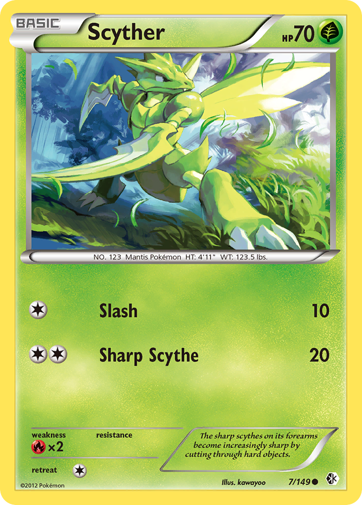 Scyther (7/149) [Black & White: Boundaries Crossed] | Tables and Towers