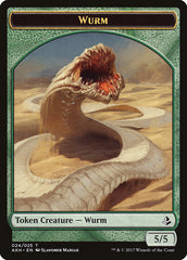 Unwavering Initiate // Wurm Double-Sided Token [Amonkhet Tokens] | Tables and Towers