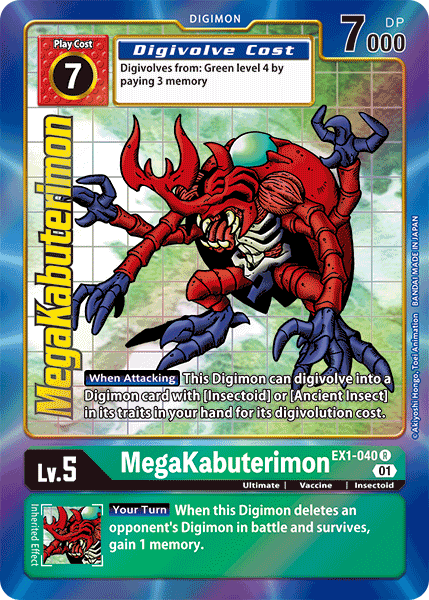 MegaKabuterimon [EX1-040] (Alternate Art) [Classic Collection] | Tables and Towers