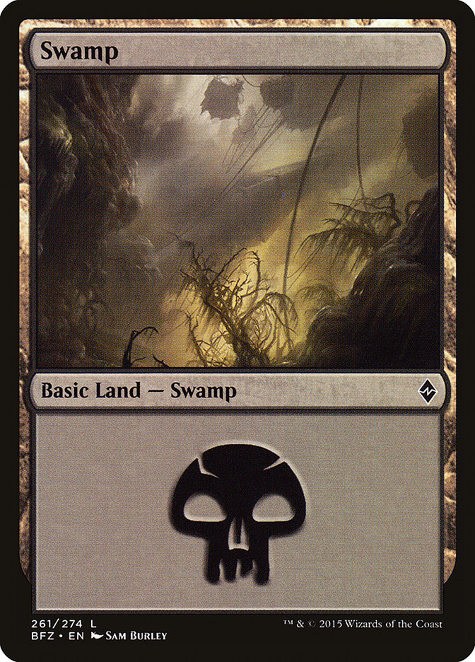 Swamp (261) [Battle for Zendikar] | Tables and Towers