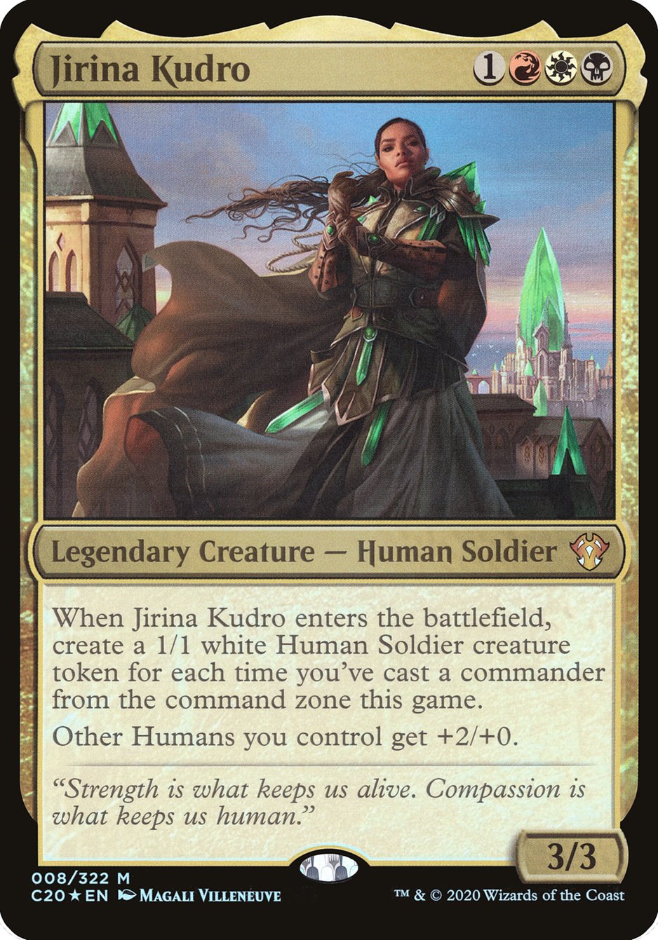 Jirina Kudro (Oversized) [Commander 2020 Oversized] | Tables and Towers