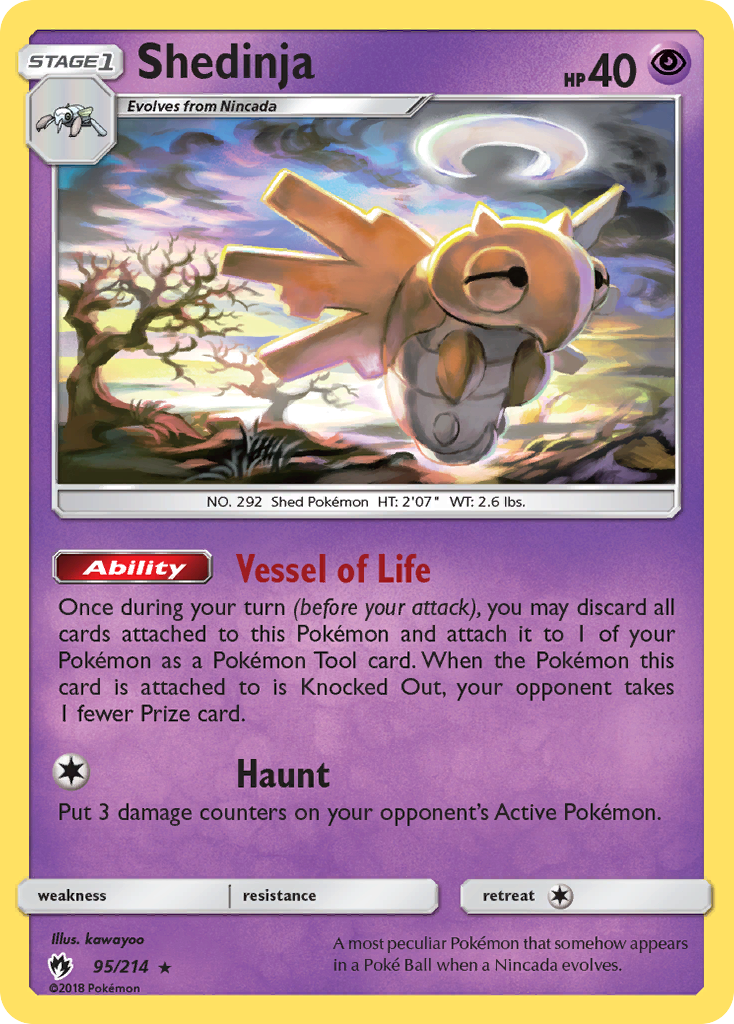 Shedinja (95/214) [Sun & Moon: Lost Thunder] | Tables and Towers