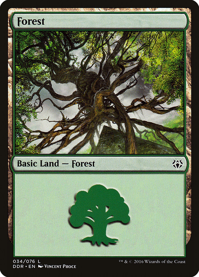 Forest (34) [Duel Decks: Nissa vs. Ob Nixilis] | Tables and Towers