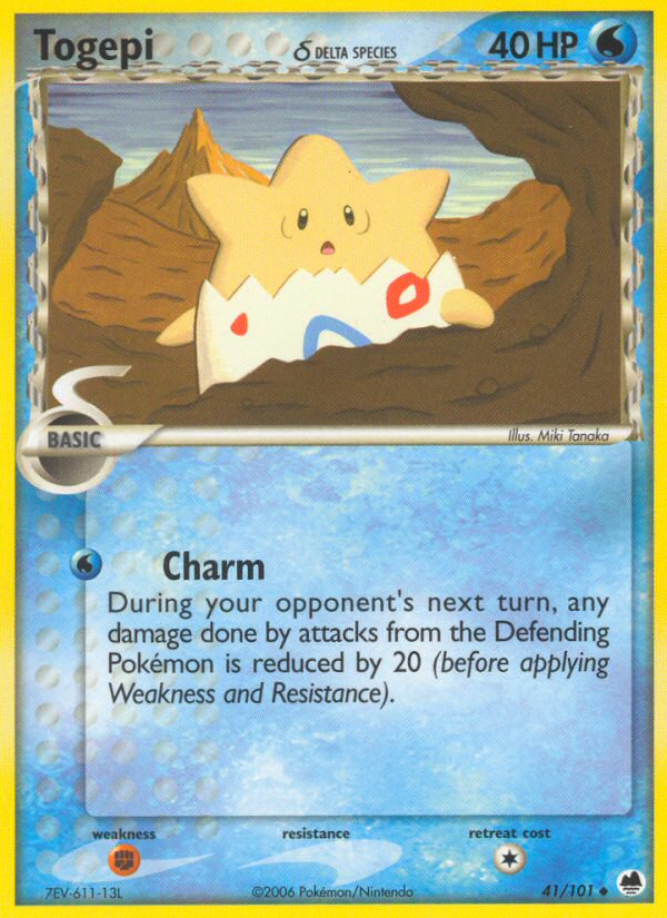 Togepi (41/101) (Delta Species) [EX: Dragon Frontiers] | Tables and Towers