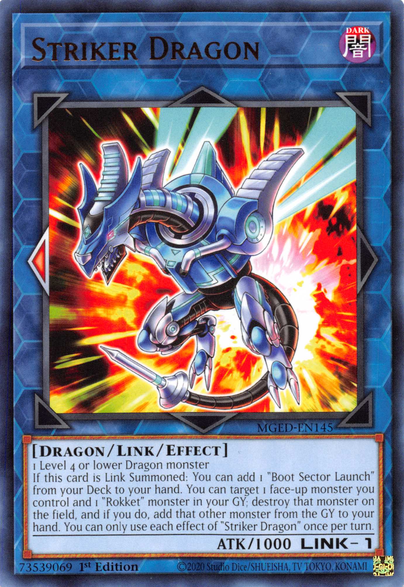 Striker Dragon [MGED-EN145] Rare | Tables and Towers