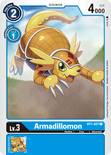 Armadillomon [BT1-027] [Release Special Booster Ver.1.0] | Tables and Towers