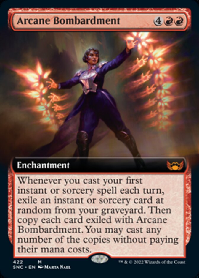 Arcane Bombardment (Extended Art) [Streets of New Capenna] | Tables and Towers