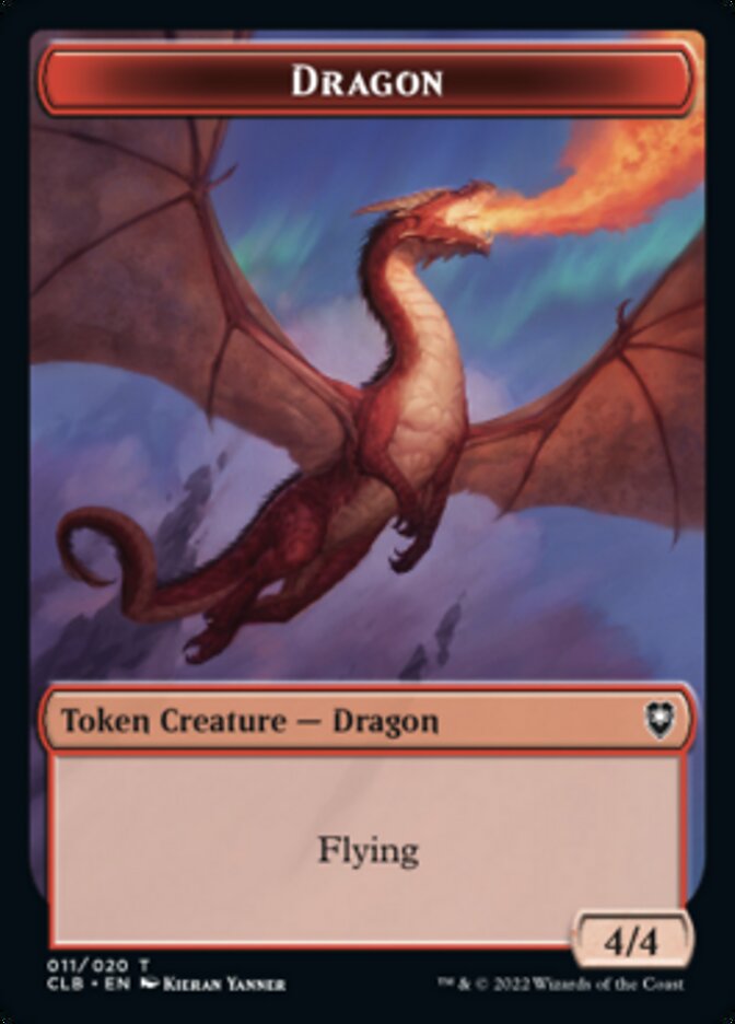 Dragon Token [Commander Legends: Battle for Baldur's Gate Tokens] | Tables and Towers