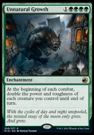 Unnatural Growth (Promo Pack) [Innistrad: Midnight Hunt Promos] | Tables and Towers