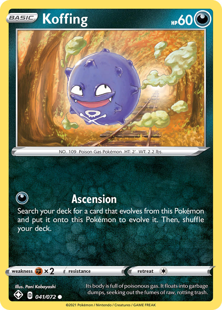 Koffing (041/072) [Sword & Shield: Shining Fates] | Tables and Towers