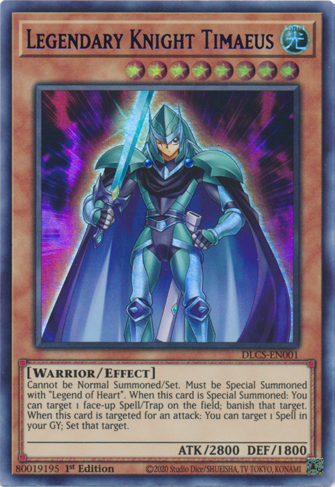 Legendary Knight Timaeus (Purple) [DLCS-EN001] Ultra Rare | Tables and Towers