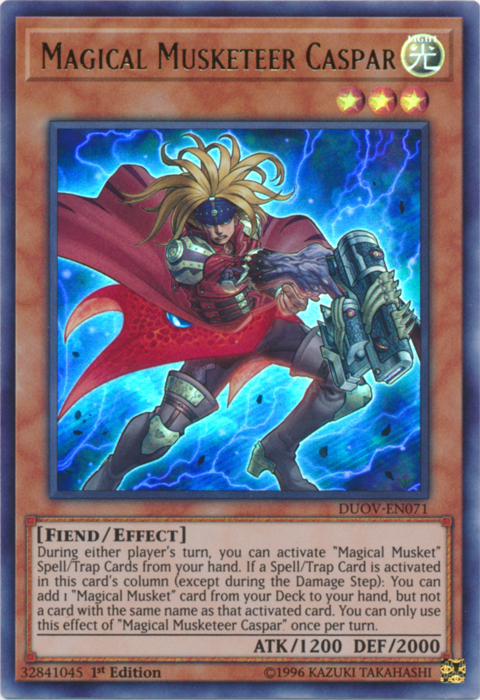 Magical Musketeer Caspar [DUOV-EN071] Ultra Rare | Tables and Towers