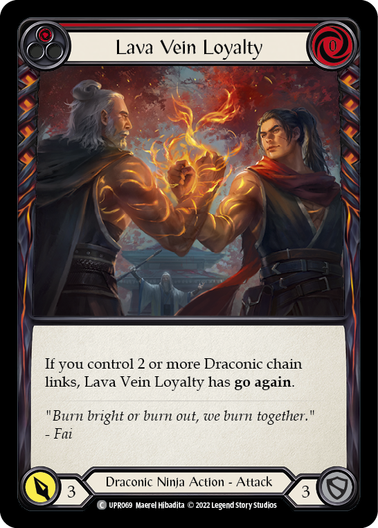 Lava Vein Loyalty (Red) [UPR069] (Uprising)  Rainbow Foil | Tables and Towers