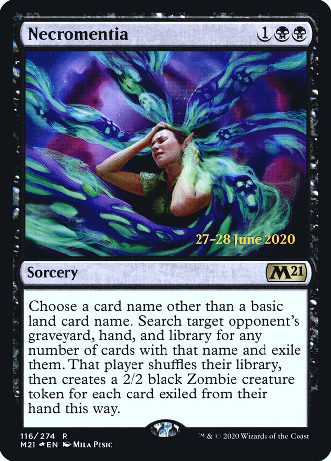 Necromentia [Core Set 2021 Prerelease Promos] | Tables and Towers