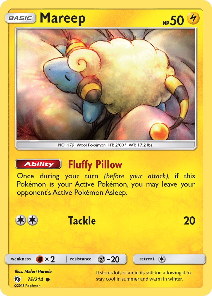 Mareep (75/214) [Sun & Moon: Lost Thunder] | Tables and Towers