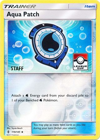 Aqua Patch (119/145) (League Promo Staff) [Sun & Moon: Guardians Rising] | Tables and Towers