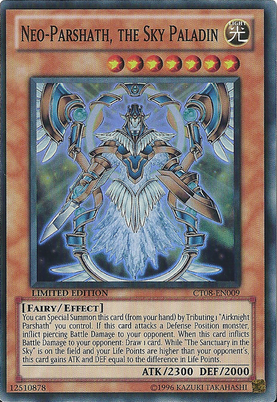 Neo-Parshath, The Sky Paladin [CT08-EN009] Super Rare | Tables and Towers