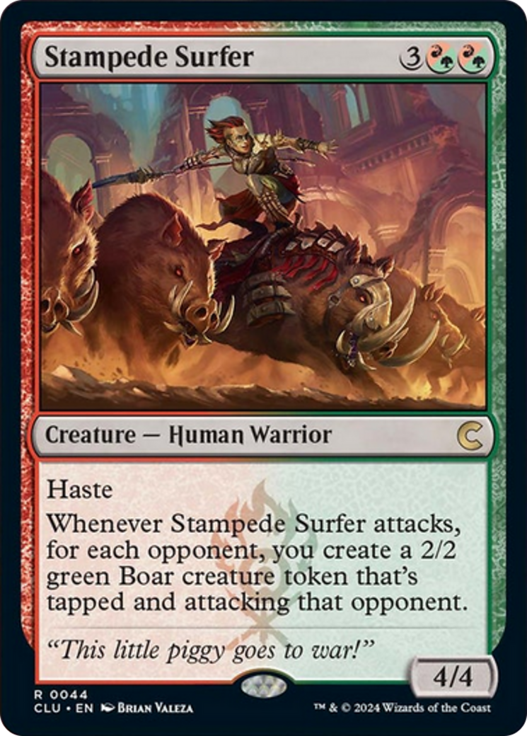 Stampede Surfer [Ravnica: Clue Edition] | Tables and Towers