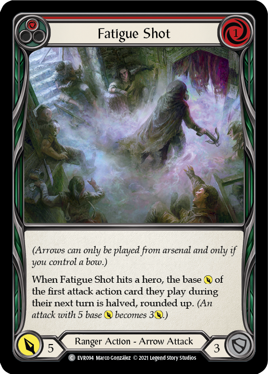 Fatigue Shot (Red) [EVR094] (Everfest)  1st Edition Rainbow Foil | Tables and Towers