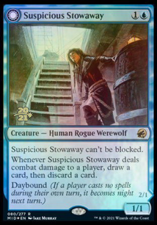 Suspicious Stowaway // Seafaring Werewolf [Innistrad: Midnight Hunt Prerelease Promos] | Tables and Towers