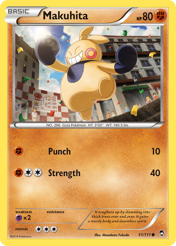 Makuhita (51/111) [XY: Furious Fists] | Tables and Towers