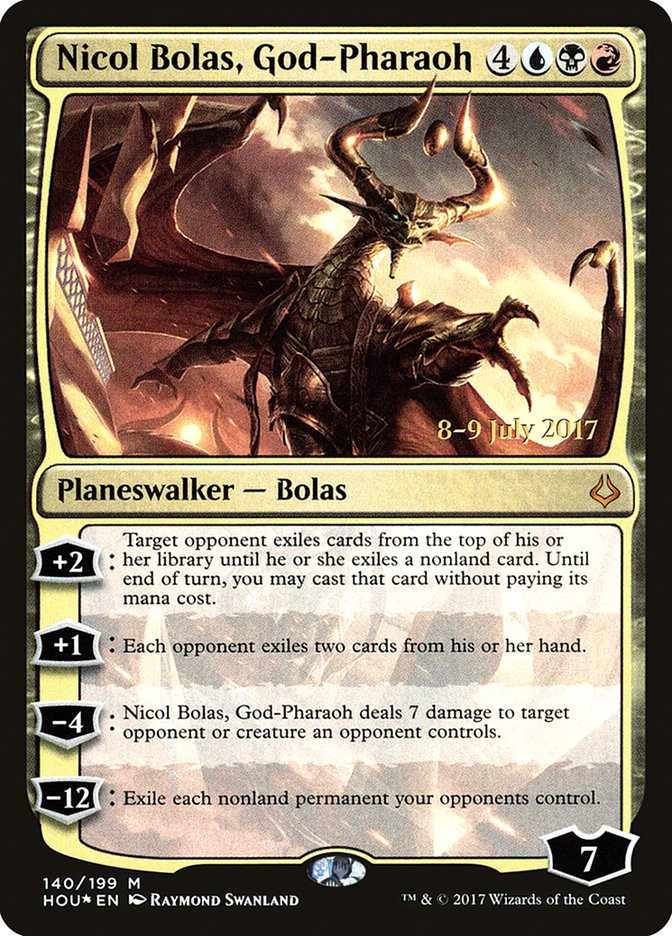 Nicol Bolas, God-Pharaoh [Hour of Devastation Prerelease Promos] | Tables and Towers