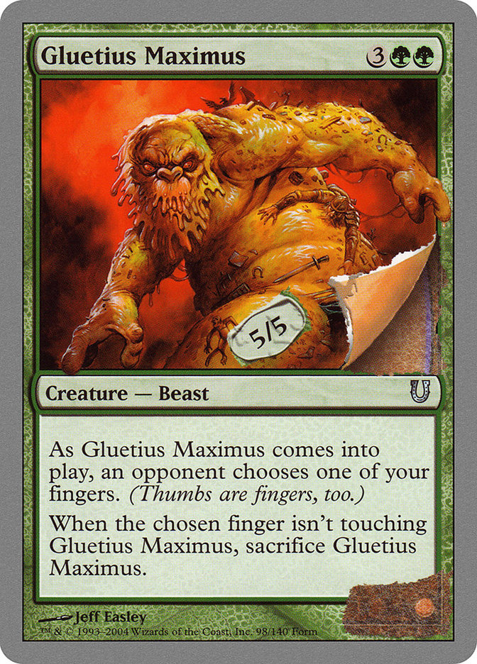 Gluetius Maximus [Unhinged] | Tables and Towers