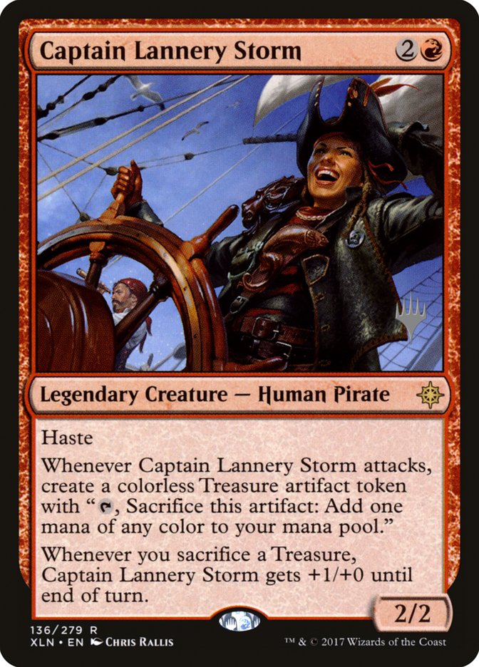 Captain Lannery Storm (Promo Pack) [Ixalan Promos] | Tables and Towers