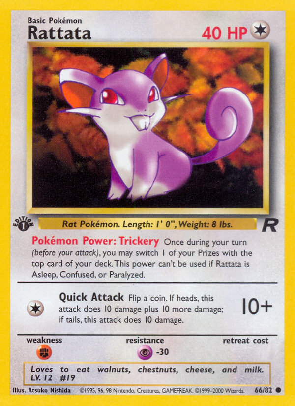 Rattata (66/82) [Team Rocket 1st Edition] | Tables and Towers